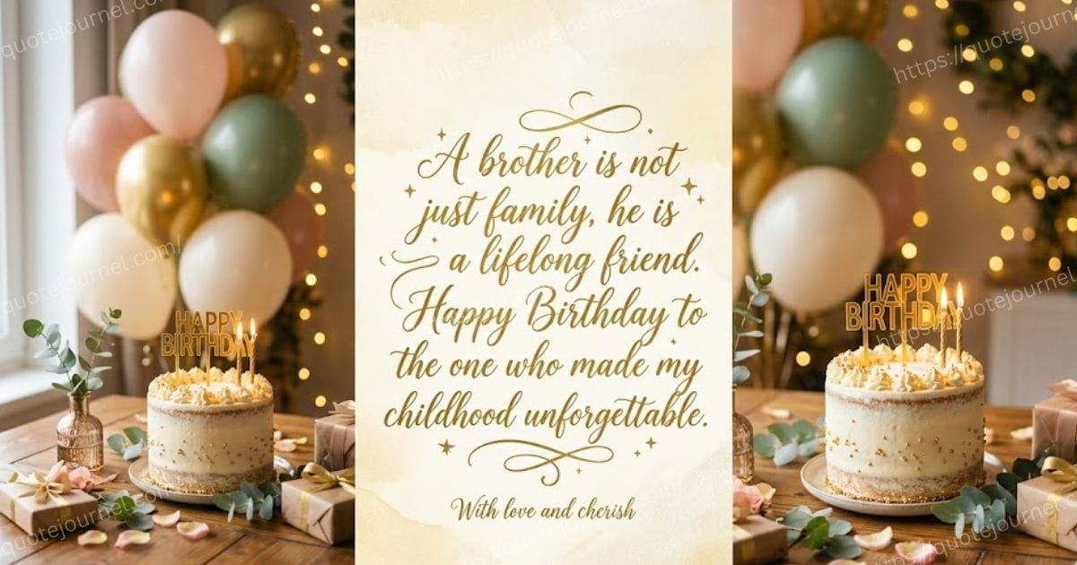 Simple Birthday Quotes for Brother