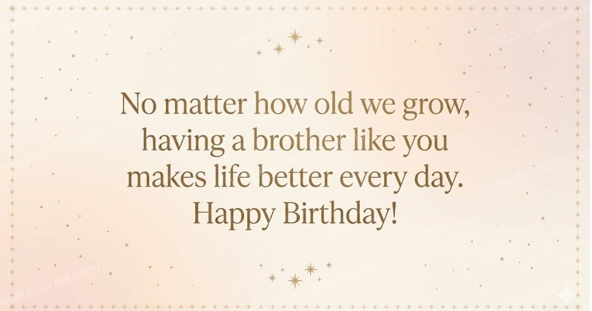 Birthday Quotes for Brother from Sister