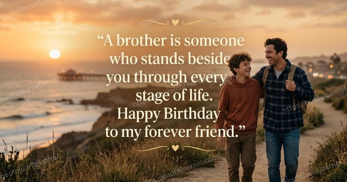 Birthday Quotes for Younger, Older, and Twin Brother