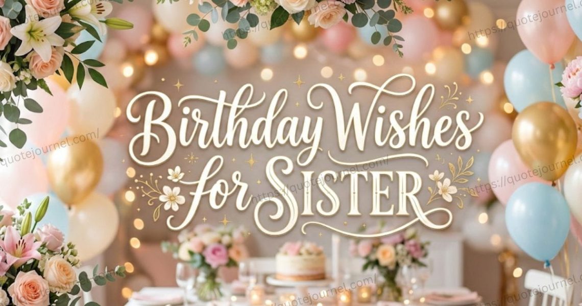 Birthday Quotes for Sister