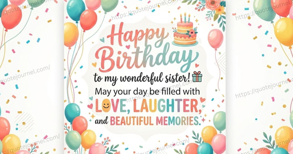 Emotional Birthday Quotes for Sister