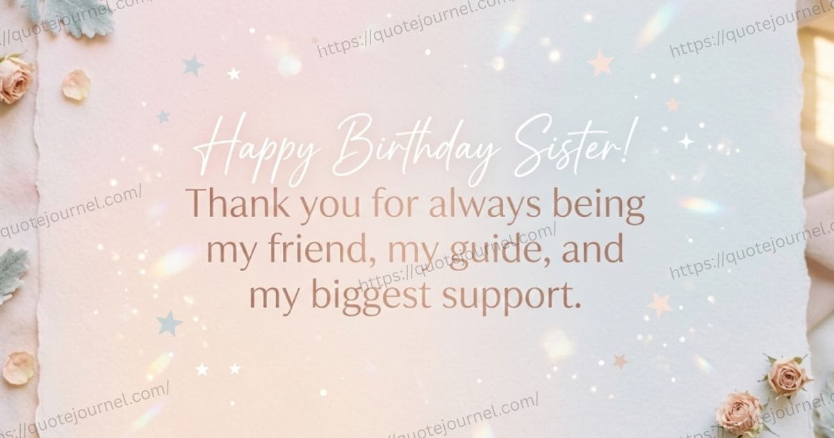 Short Birthday Wishes for Sister