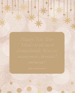 Happy New Year Wishes for Family