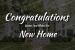Congratulations Messages for New House