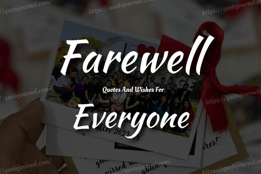 Farewell Quotes