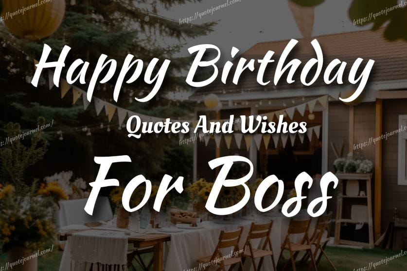 Birthday Quotes for Boss