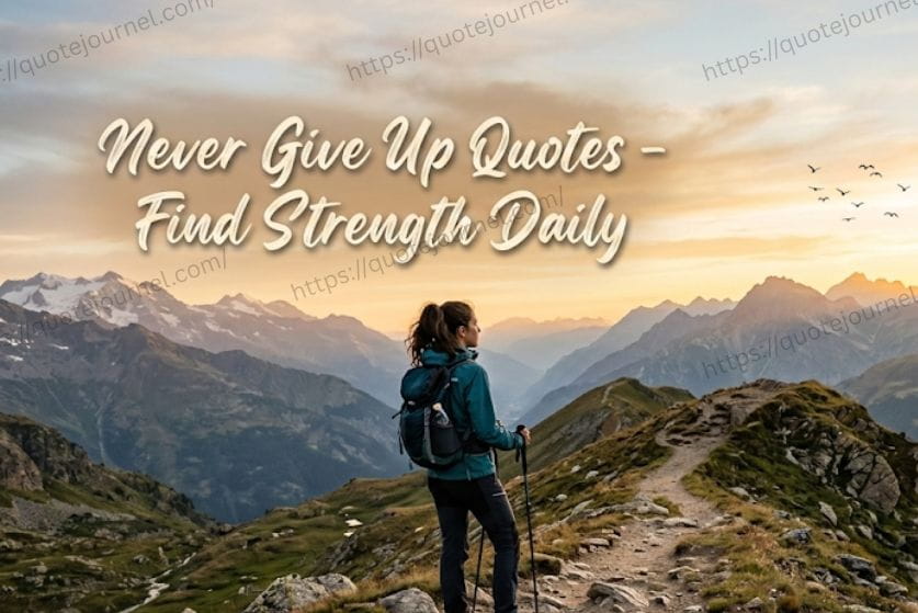 Never Give Up Quote