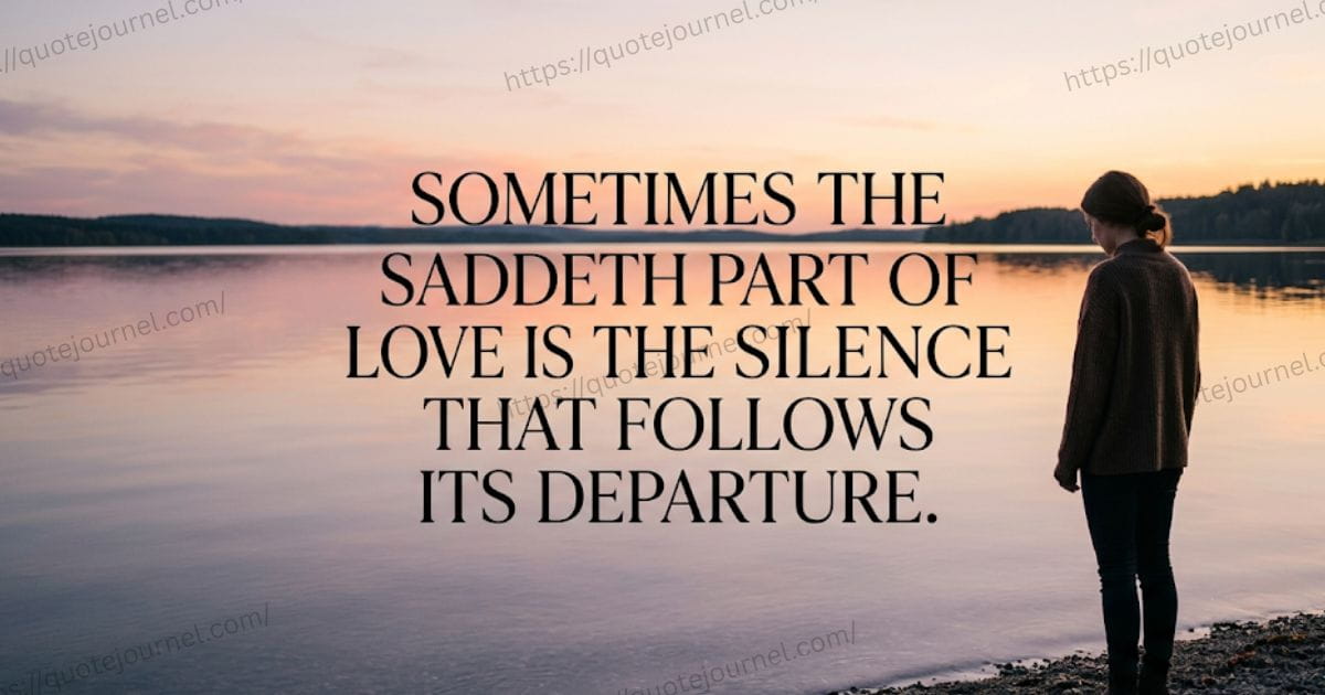 Sad Quotes on Love