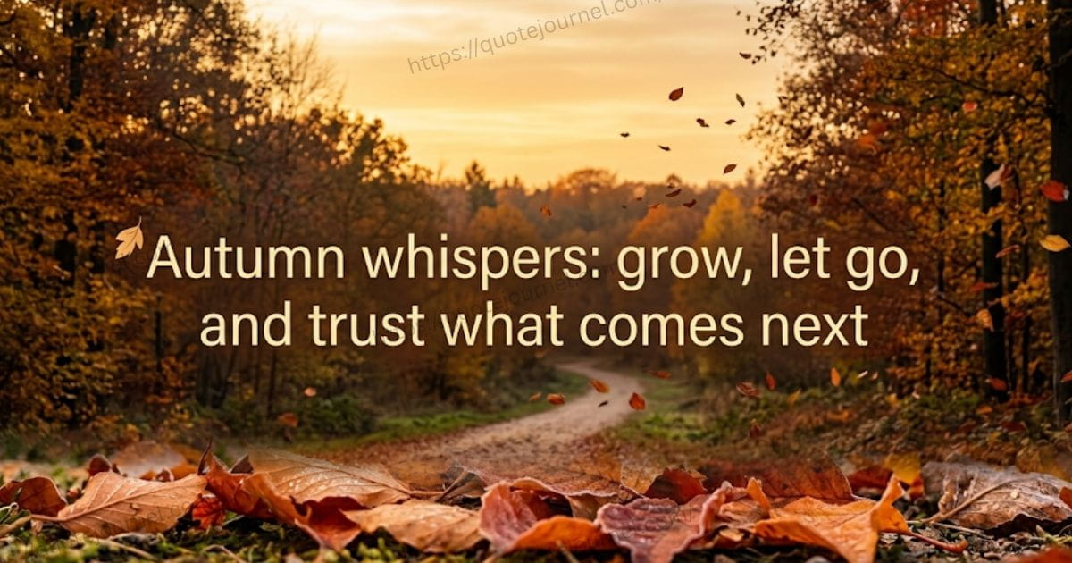 Inspirational Autumn Quotes