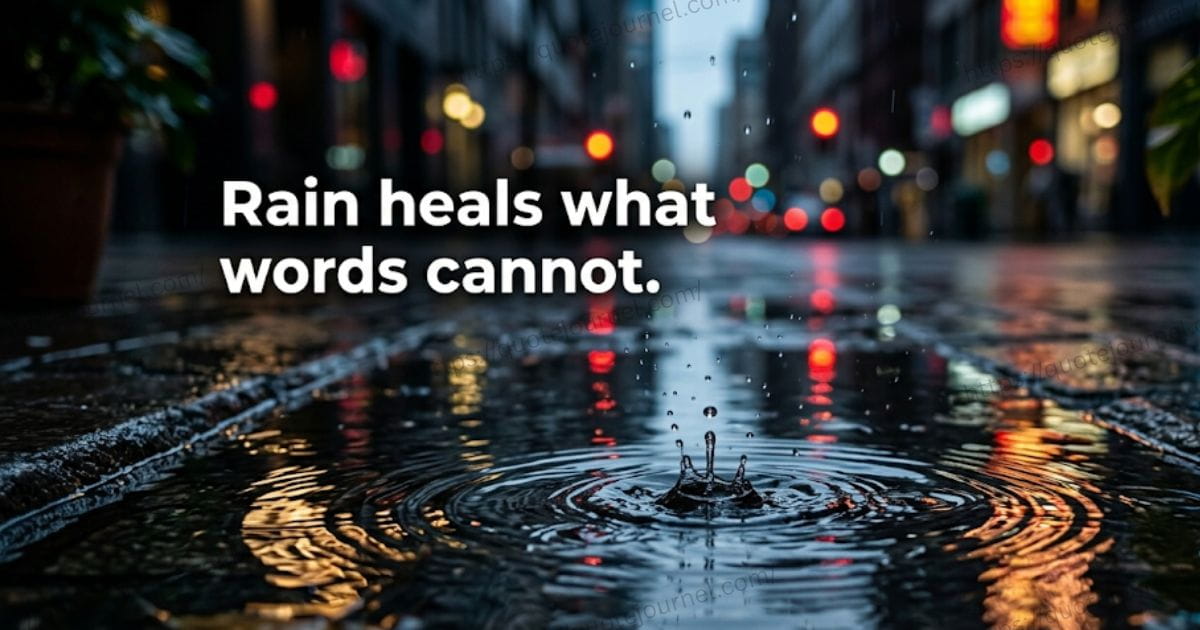 Inspirational Quotes about Rain