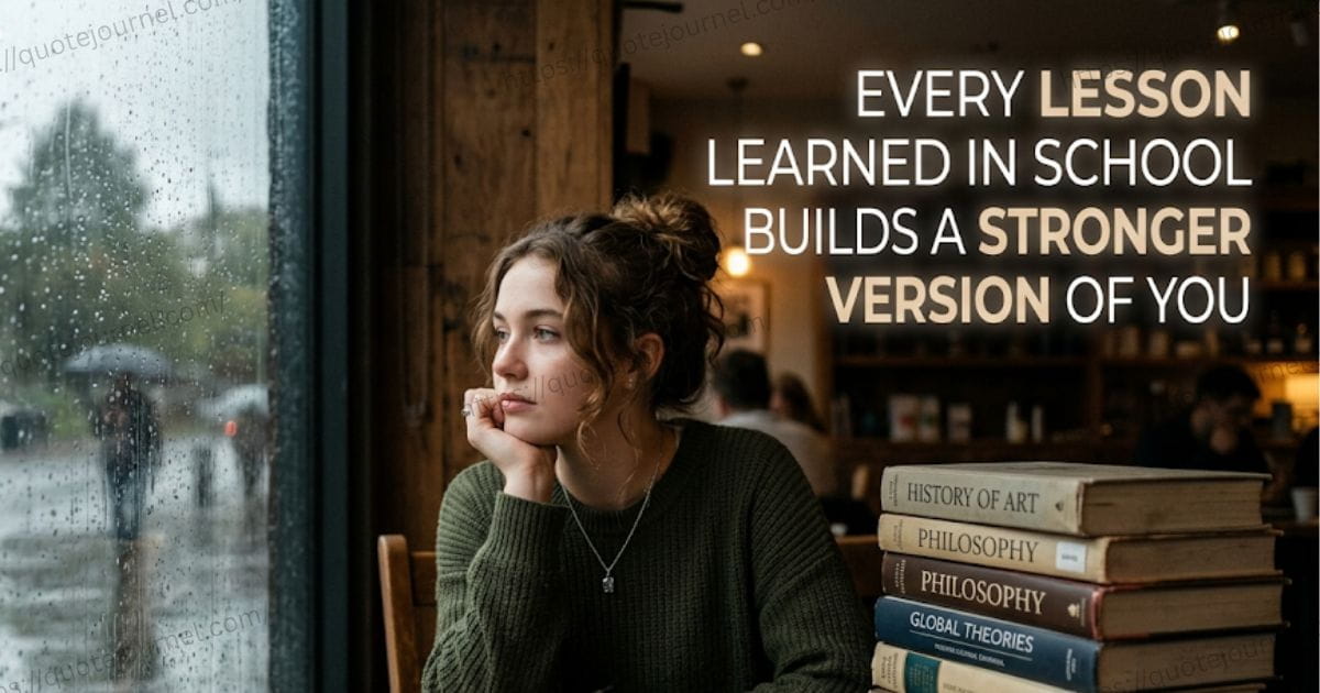 Deep & Meaningful Quotes about school