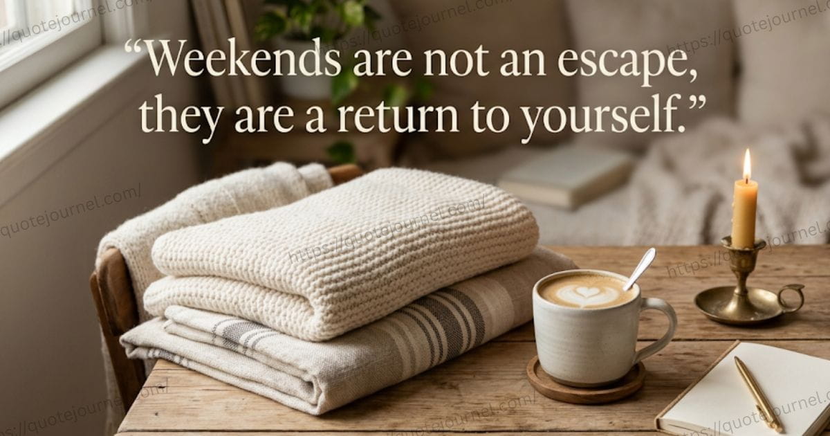 Deep & Meaningful Quotes about Weekend