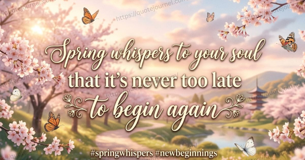 Short & Powerful Spring Quotes