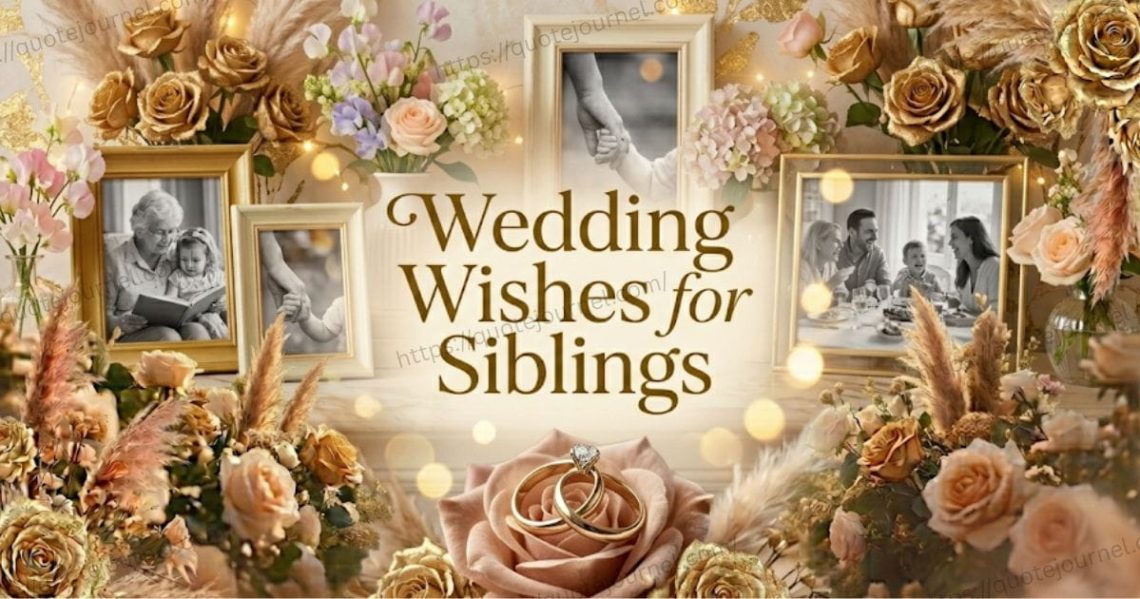 Wedding wishes for siblings