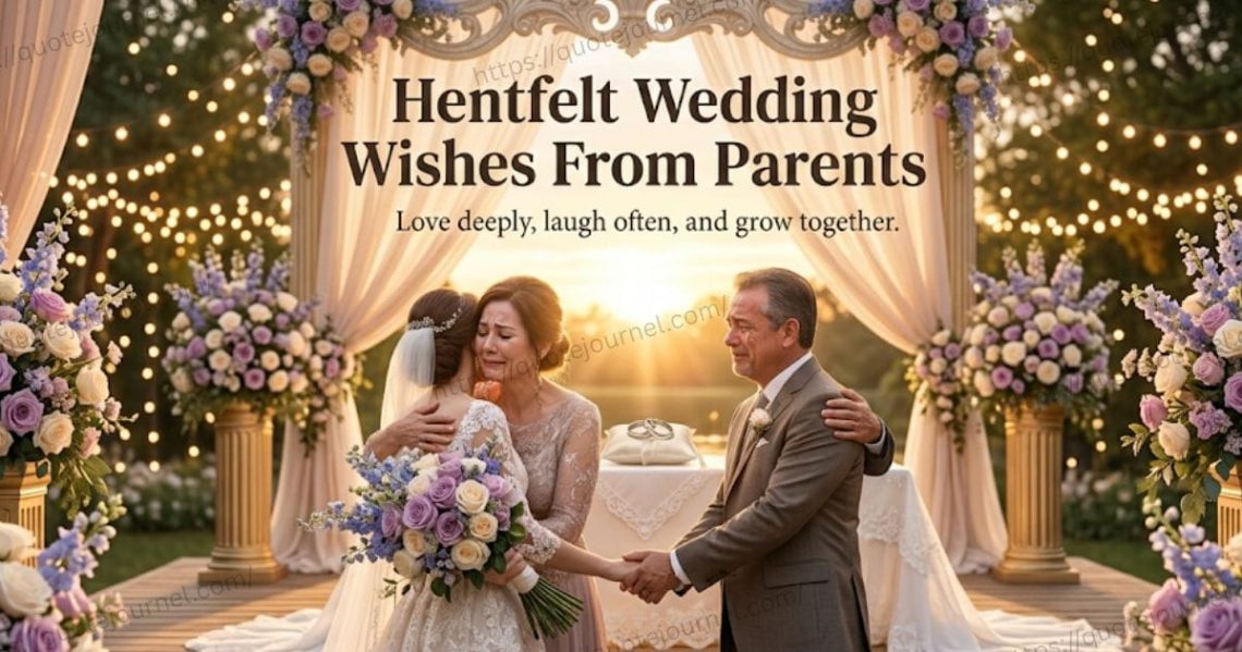 Wedding wishes from parents