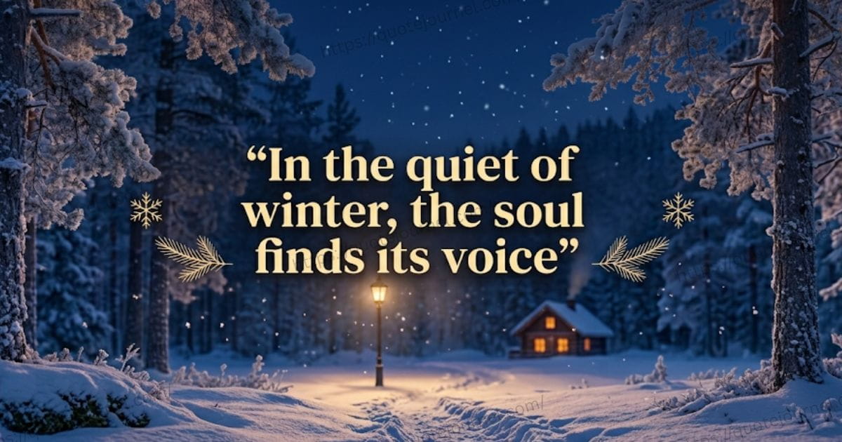 Deep & Meaningful Winter Quotes