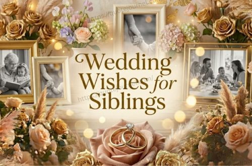 Wedding wishes for siblings