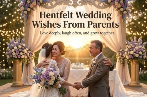 Wedding wishes from parents