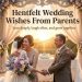 Wedding wishes from parents